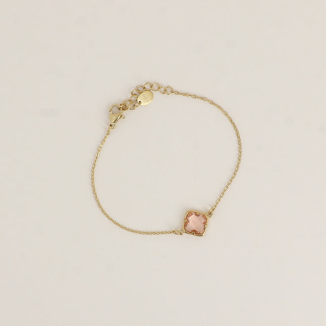 Bracelet - cristal taillé carré