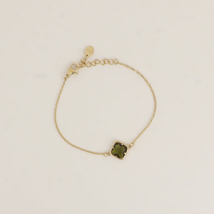 Bracelet - cristal taillé carré