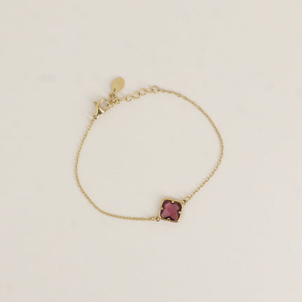 Bracelet - cristal taillé carré