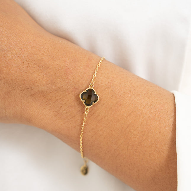 Bracelet - cristal taillé carré