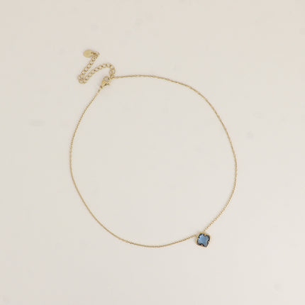Collier - cristal taillé carré