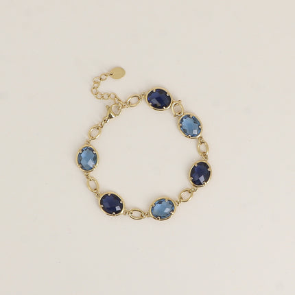 Bracelet - 6 cristaux taillés ovales