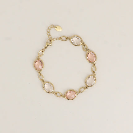 Bracelet - 6 cristaux taillés ovales