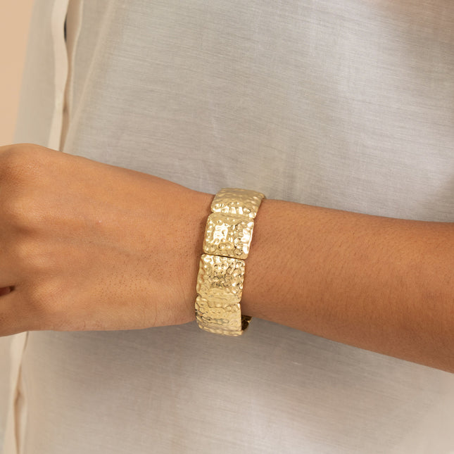 Cuff - textured ovals