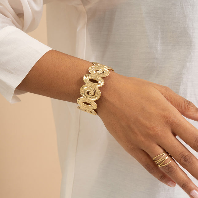 Cufflink - textured ovals