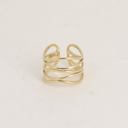 Bague large - formes ajourées