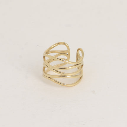 Bague large - formes ajourées