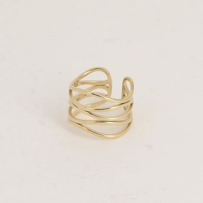 Wide ring - openwork shapes