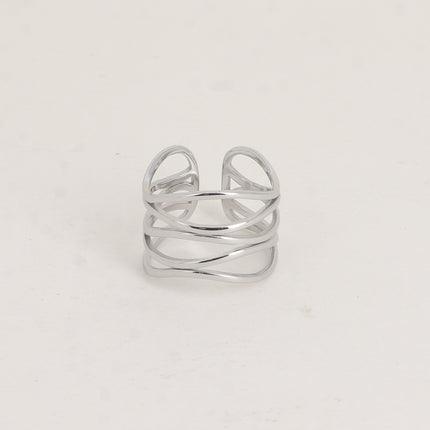 Bague large - formes ajourées