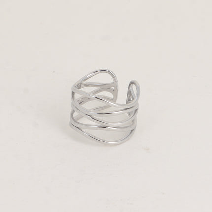Bague large - formes ajourées