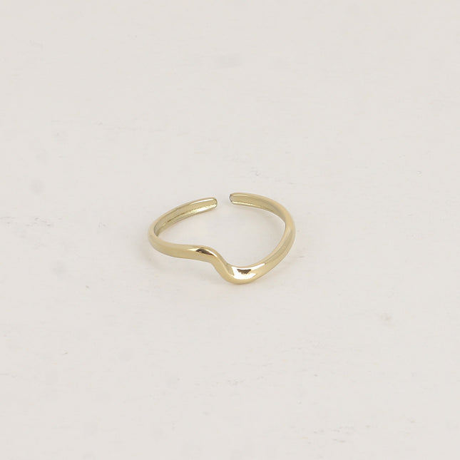 Bague - petite ligne ondulée