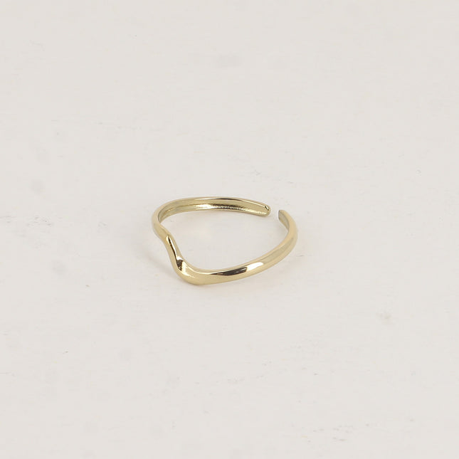 Bague - petite ligne ondulée