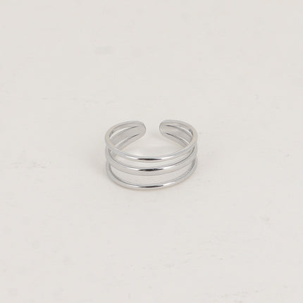 Bague - 3 rangs lisses