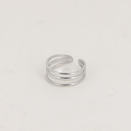 Bague - 3 rangs lisses