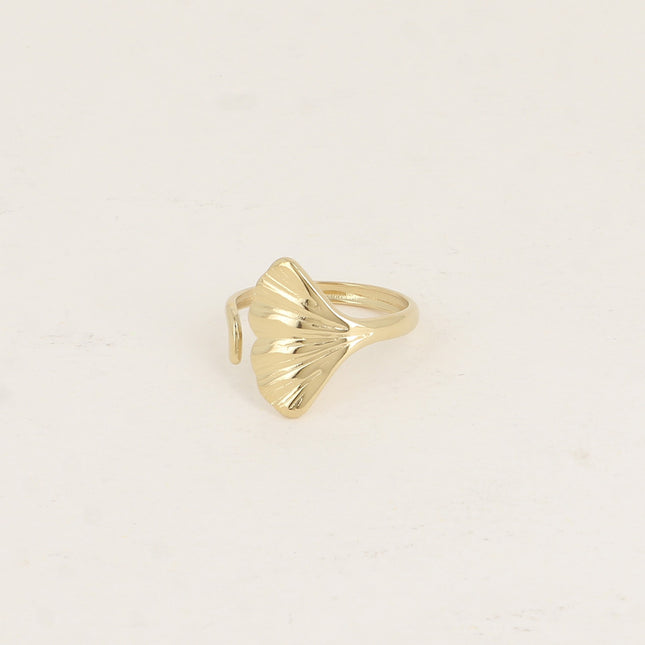 Bague ouverte - motif ginko