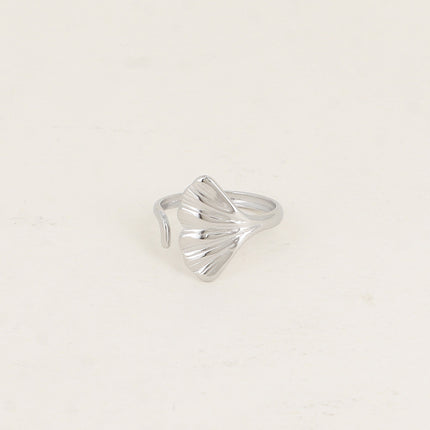 Bague ouverte - motif ginko