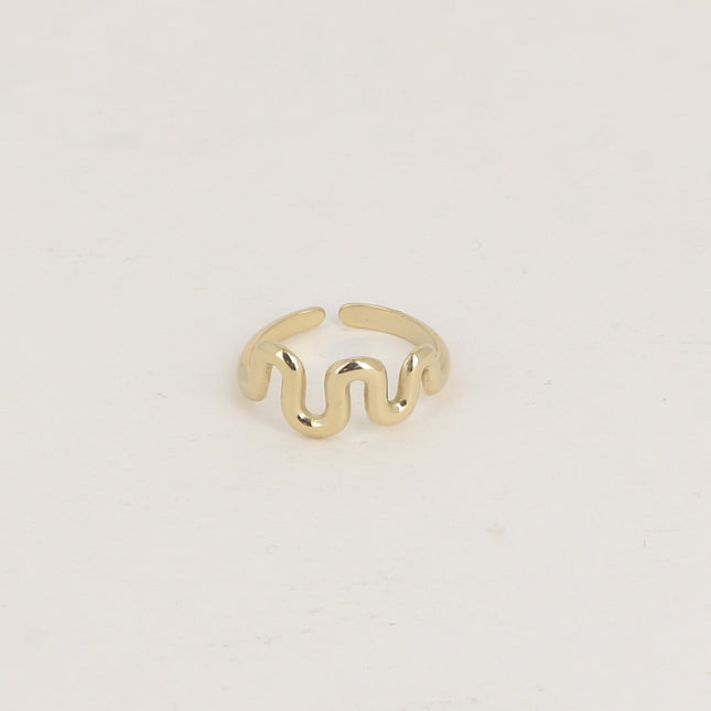 Bague - ligne ondulée
