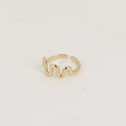 Bague - ligne ondulée