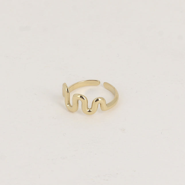Bague - ligne ondulée