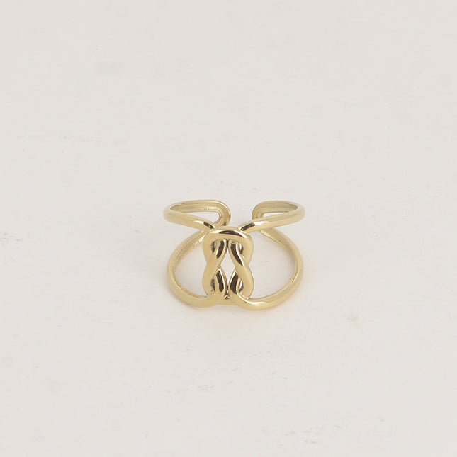 Bague - 2 rangs et noeud
