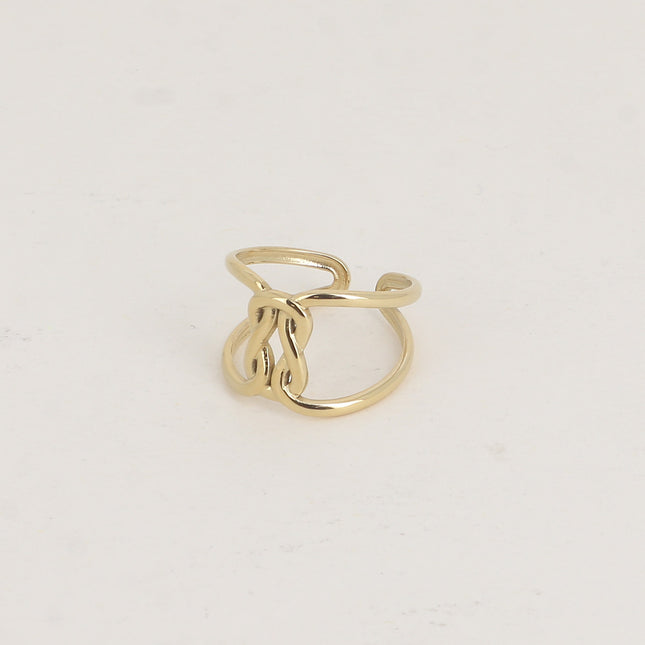 Bague - 2 rangs et noeud