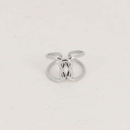 Bague - 2 rangs et noeud