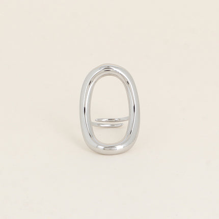 Plum Ring - Openwork Rectangle