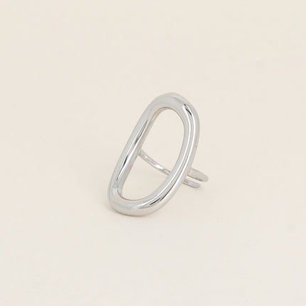 Plum Ring - Openwork Rectangle
