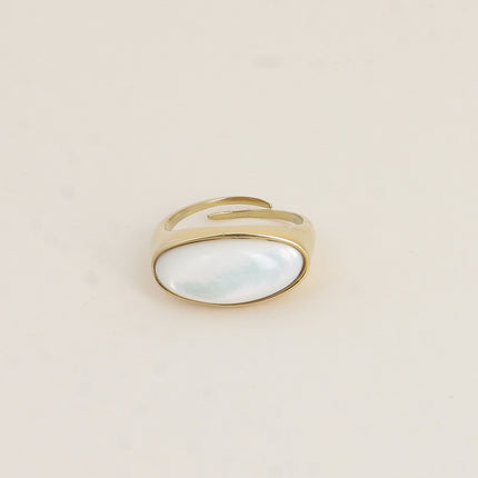 Bague - pierre naturelle ovale