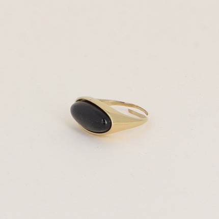 Bague - pierre naturelle ovale