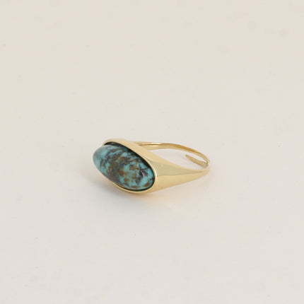 Bague - pierre naturelle ovale
