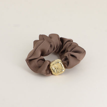 Bracelet / Chouchou carré texturé Doré – Texture Naturelle