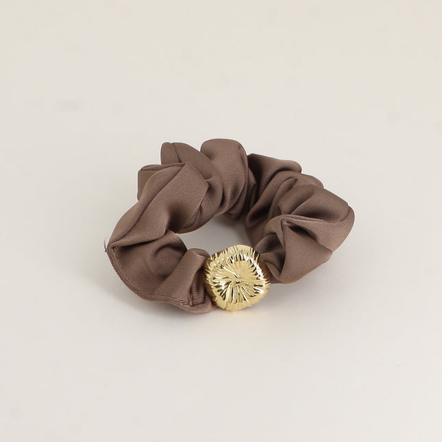 Bracelet / Chouchou carré texturé Doré – Texture Naturelle