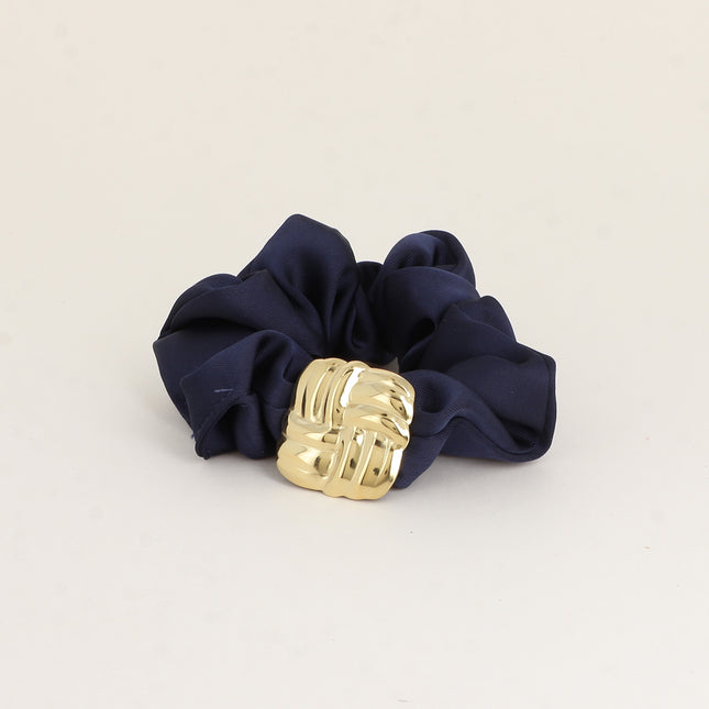 Bracelet / Chouchou Damier Doré – Texture Naturelle