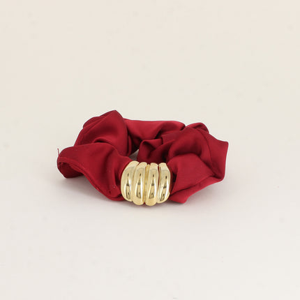 4-Bar Gold Bracelet / Scrunchie – Natural Texture