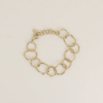 Bracelet - maillons ovales ondulés