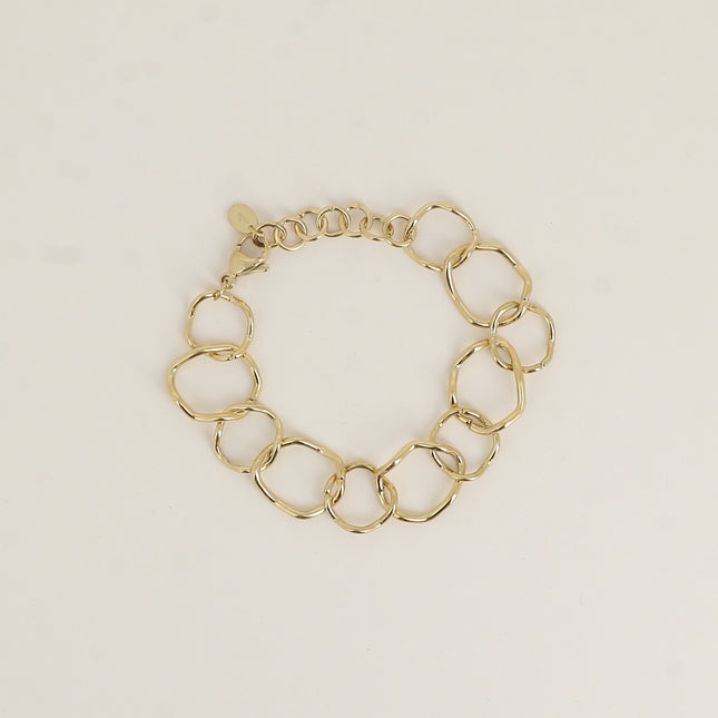 Bracelet - maillons ovales ondulés