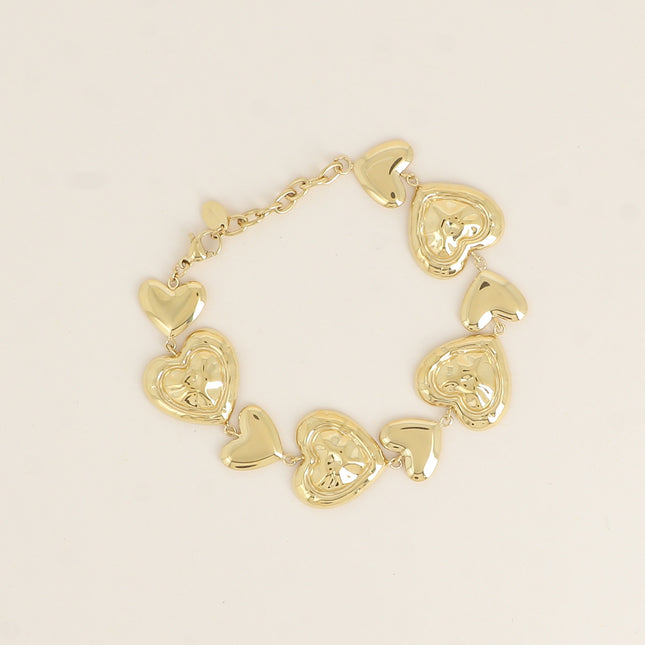 Bracelet - maillons coeurs