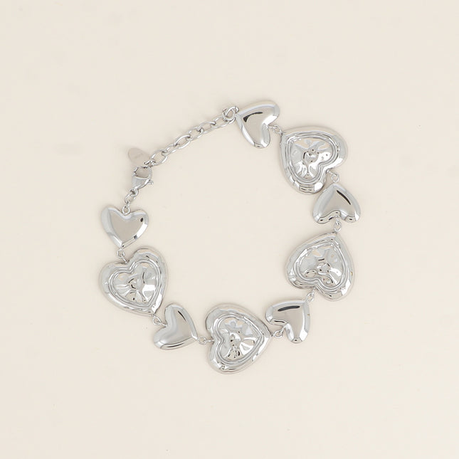 Bracelet - maillons coeurs