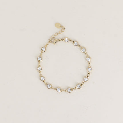 Bracelet - cristaux coeurs