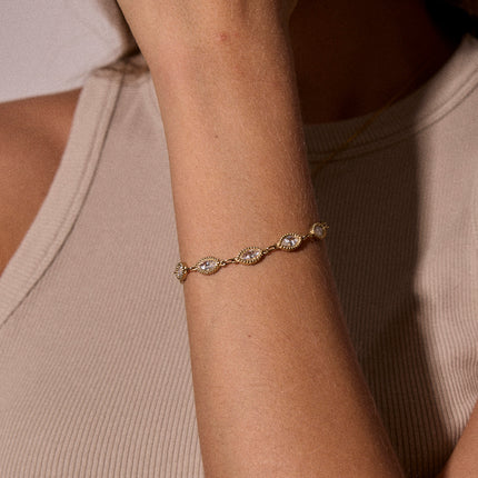 Bracelet - cristaux navette