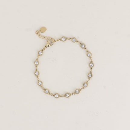 Bracelet - cristaux ronds