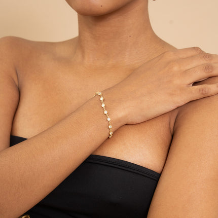 Bracelet - cristaux ronds