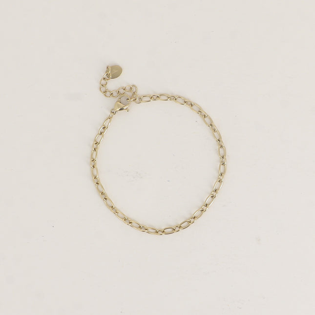 Bracelet - maille ovale alternée 1/1