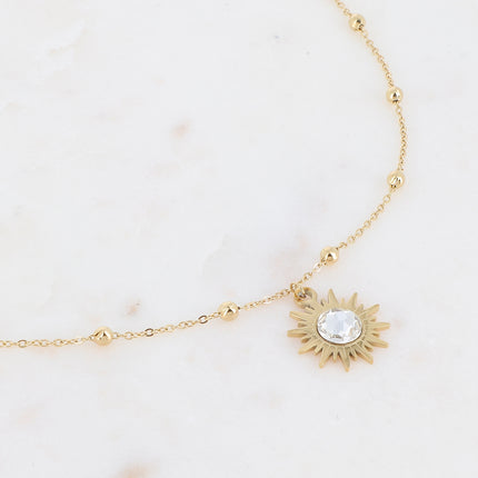 Collier Siloané - soleil et cristaux Swarovski®