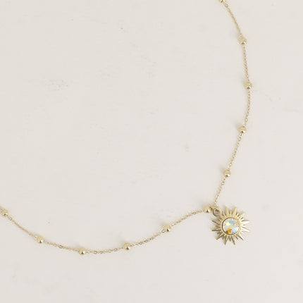Collier Siloané - soleil et cristaux Swarovski®