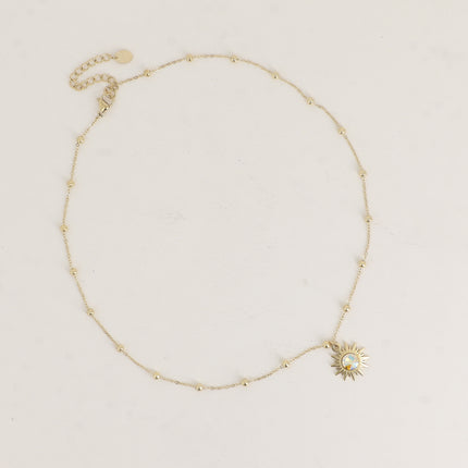 Collier Siloané - soleil et cristaux Swarovski®