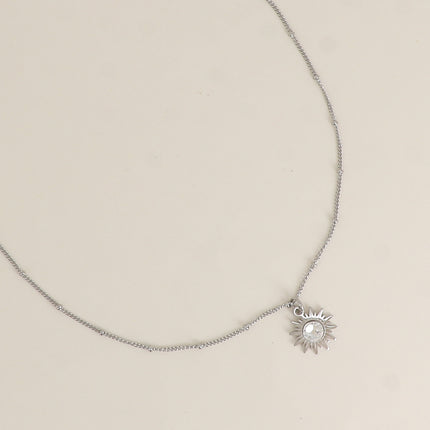 Collier Siloané - soleil et cristaux Swarovski®