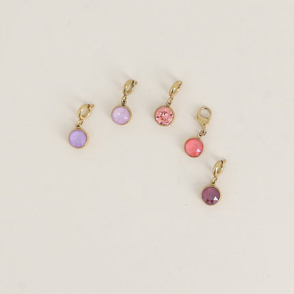 Charm Cassy doré - cristaux Swarovski®
