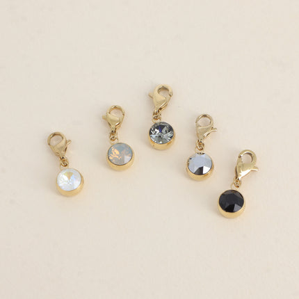 Charm Cassy doré - cristaux Swarovski®